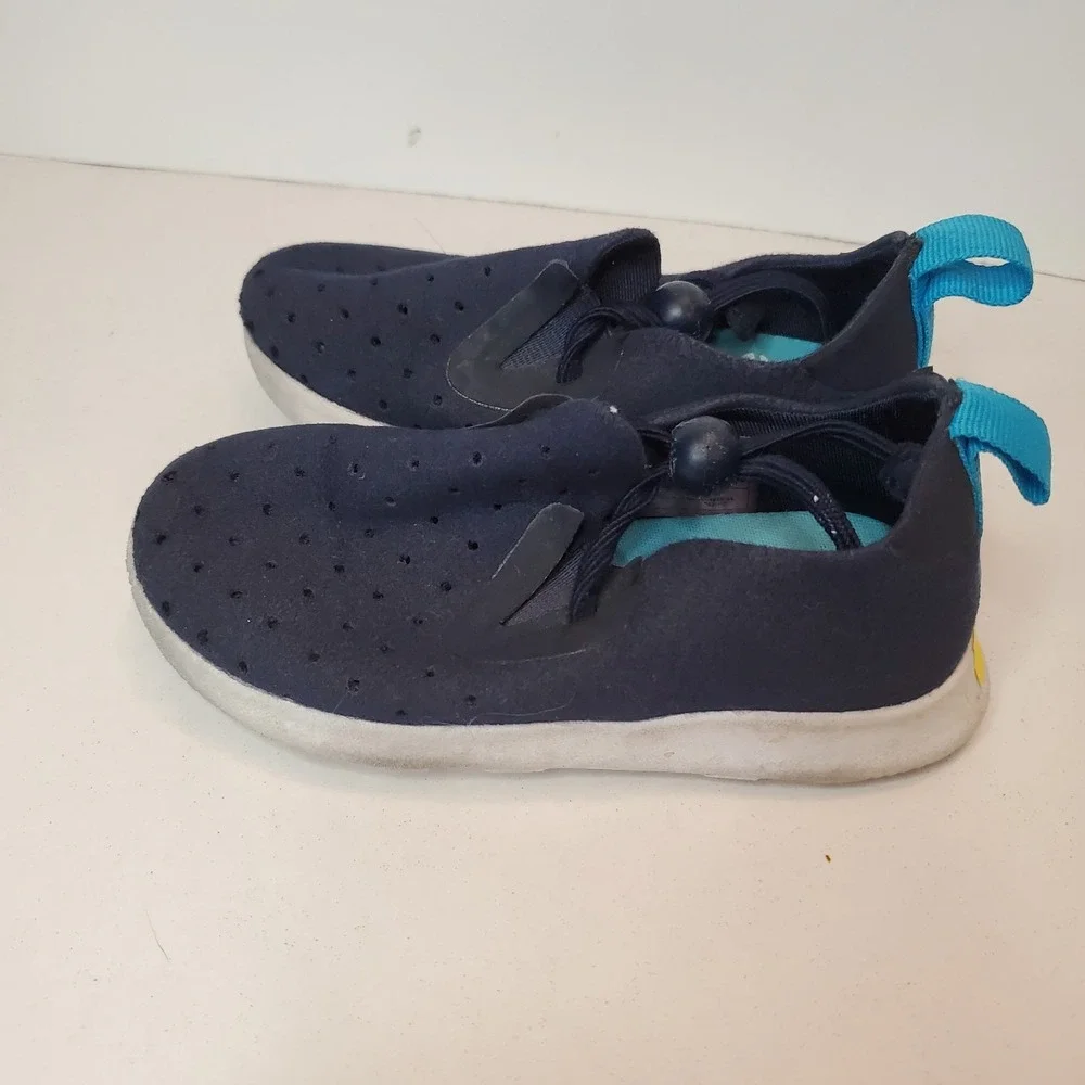 Native Kids Apollo Moc Child‎ Slip-On Navy Blue Size 7 Water